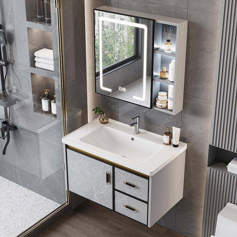 太卫生间空铝碳浴室柜体陶3一瓷盆柜组台合现代简约阳台窄边洗漱,家装主材,浴室柜,淘宝优惠券,粉丝福利购,淘宝优惠卷
