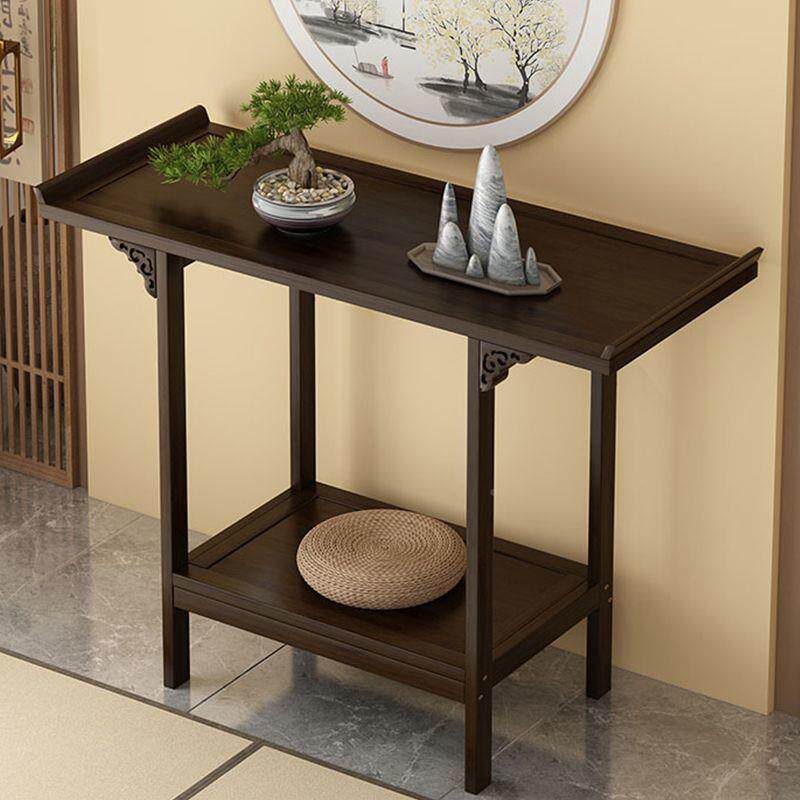 新中式子财神供中桌玄关桌现代简约案桌家用堂台香火桌长条中条香