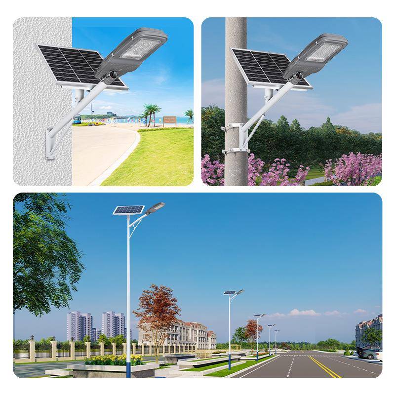 太路阳能路灯6LED照明庭院灯新农村市政程感太阳能路应灯杆工胖米