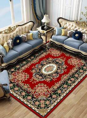 欧式地毯客满铺沙发茶几家用卧宿室复古毯民酒店波hx-fyr-0斯地厅