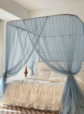 易洗A室类蚊帐U型伸可缩升降不锈钢支架F5M768H9新型拆落地家用新