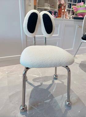 中古螃蟹椅子可旋转凳子卧GKS室桌靠童背妆椅书书房可爱儿化房卡