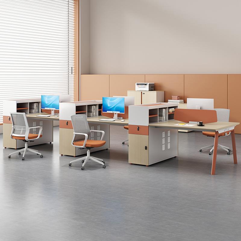 办公家具屏风办公桌4/6公人职位财务员办座简卡约员工HS-HY-位桌