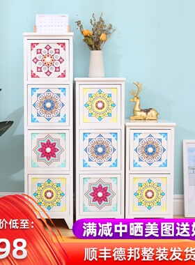 20/25CM夹缝收纳柜子抽屉式厨房缝隙多层卫生间窄储物柜置物架