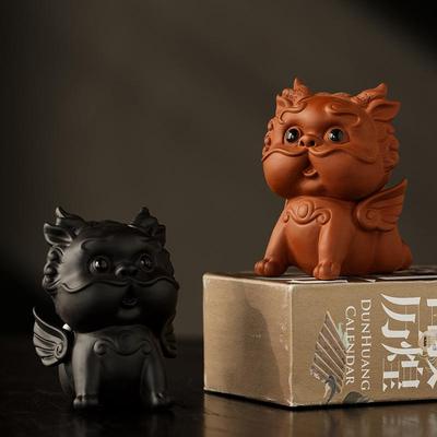 招财紫砂可爱貔貅茶宠摆件精品可养创意个性茶玩茶桌茶台茶具配件