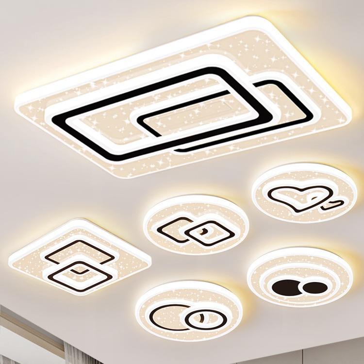 新款客厅主灯长方形LED卧室灯吸顶灯简约现代大气餐厅房间书房灯