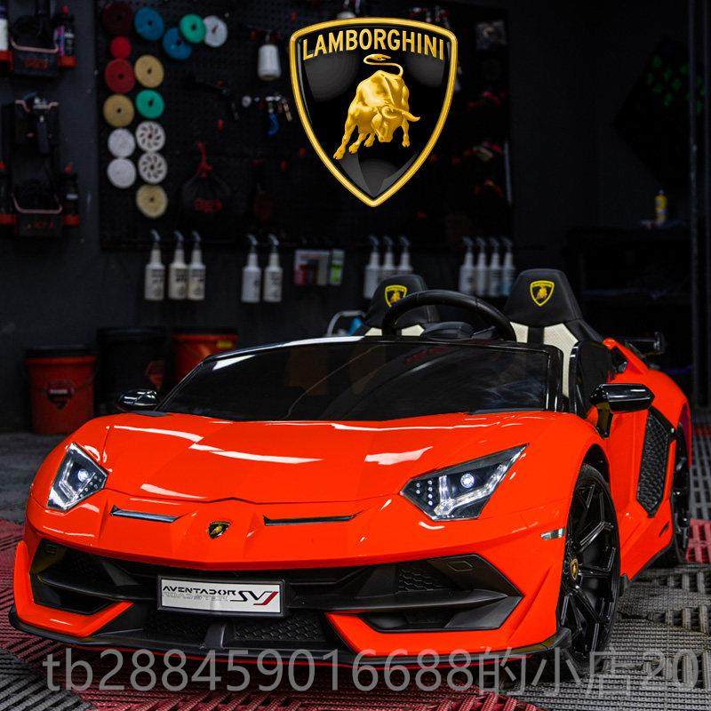 高档兰博基尼双人儿童具电动汽车遥控四轮座孩玩跑车男女宝宝可小