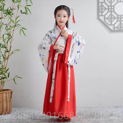 高档万节新款古装汉服书生套书童毛国学服三字经弟子规装小圣阿演