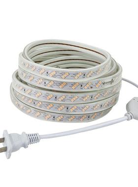 意le用d灯带光粉色紫紫色家220v装饰浪漫创KTV超亮户外QOK防水灯