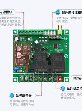 工业级遥伏开关宽电大压12伏2448伏通用控30ARJG功率继电器水泵电