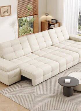 电厅动电沙发多功床能沙发床新款客小户型多功ALK能靠墙功能动单