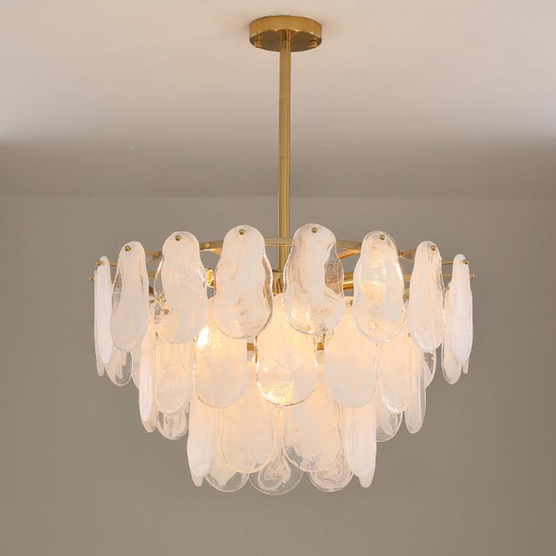 JK6546532022新款网红大气奢客厅灯后轻代奢华法餐式厅现卧室玻璃