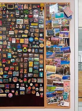 吸磁TJD板黑墙冰箱贴展示家用照片墙挂墙性大黑板软木板磁组合多