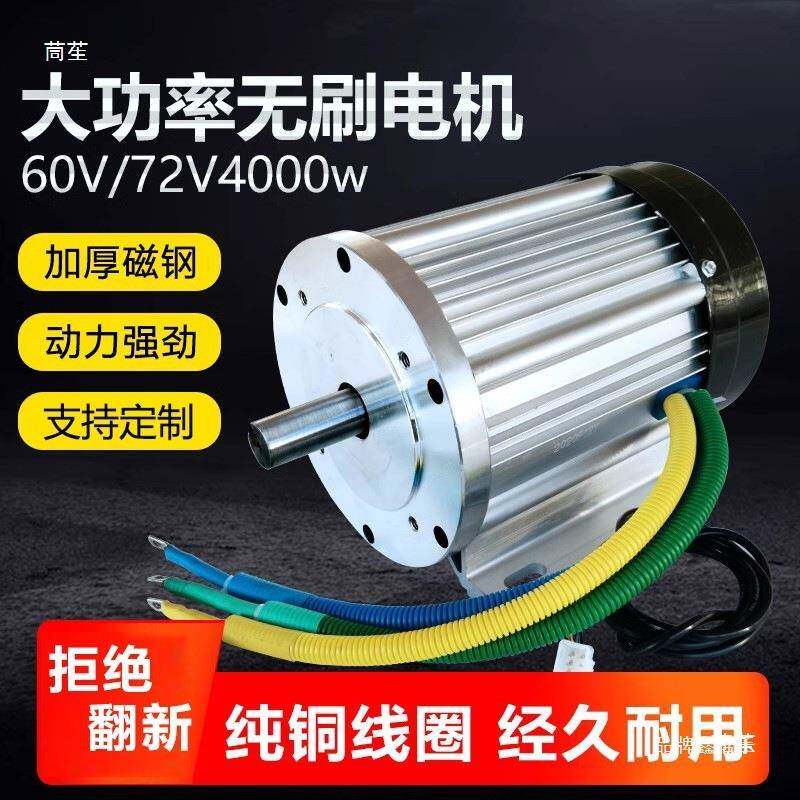 电thloh%yj动设三轮车48V60V4000机W直流大功率无刷电机清洗备机