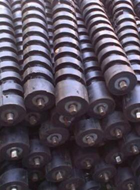 输GLY送带输送配件槽橡胶缓冲托辊组滚型支架无动力筒工厂机零售