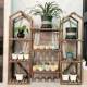 家用植物型架架展庭院示落地花架子造防腐木花2841卉摆台绿萝盆栽