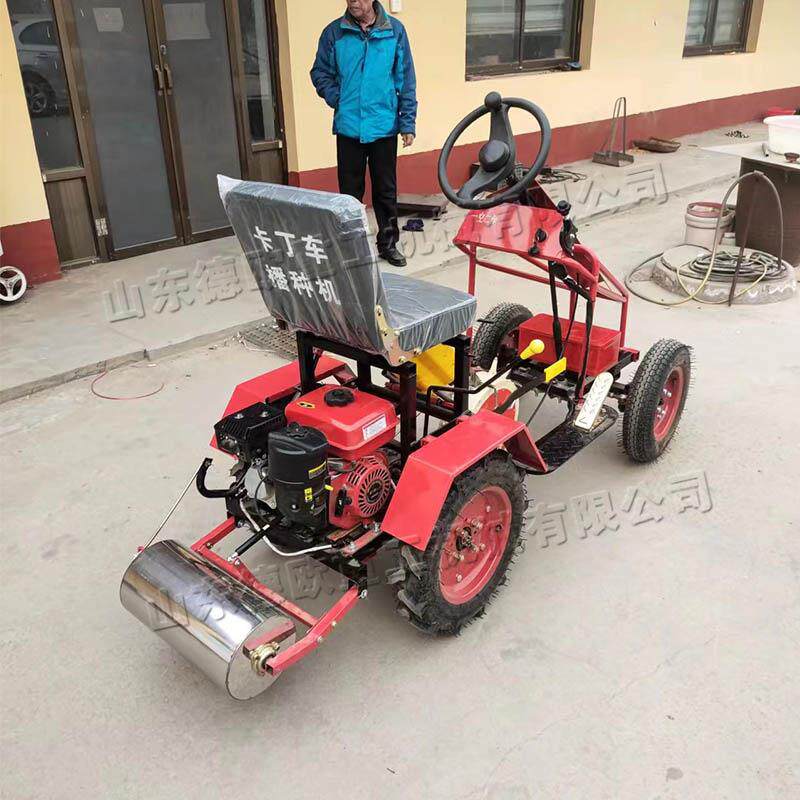 座驾式玉米播种机大MOC豆黄豆播粒0机小型农1物7汽作油式种植机