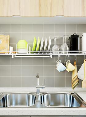 免打孔30式4不锈调料钢架PUU厨房用品一字层板架壁挂调味料收瓶纳