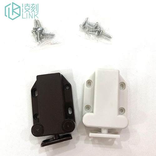 柜门吸门碰反家XSO具衣橱柜门碰珠塑料弹闭合卡吸扣压式按甲壳虫