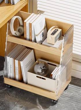 桌下架书本收纳桌下可移动置物架办桌文件收纳YSJ03210落地公书柜