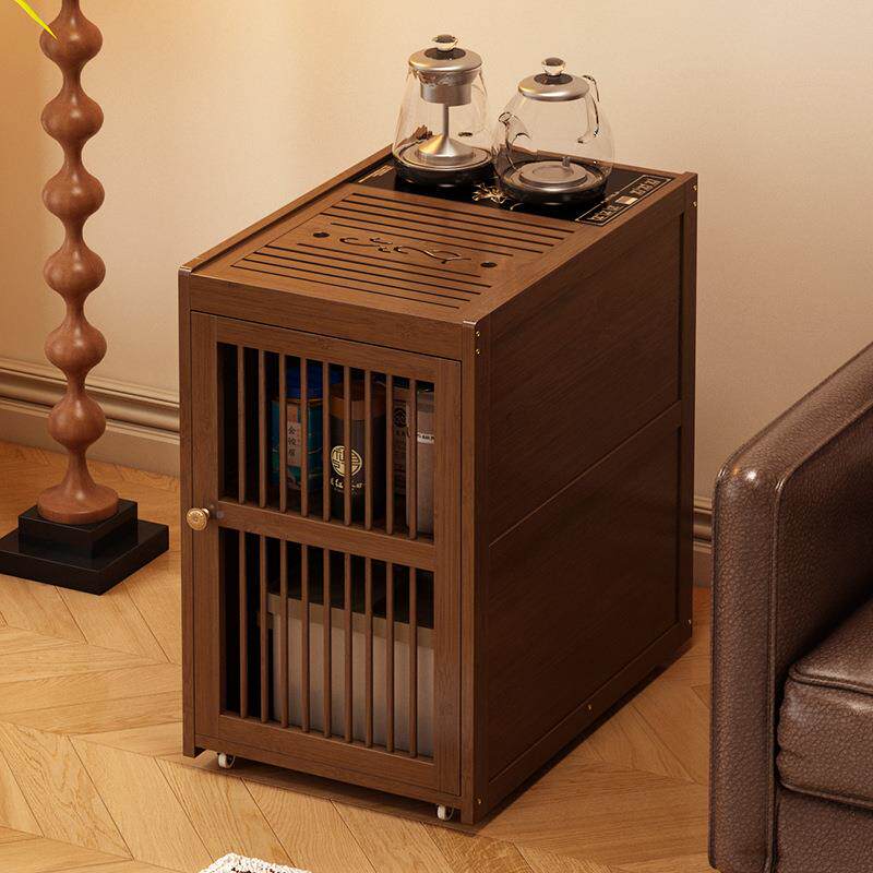 动移茶台家用茶水柜中简约客烧厅沙发边02几水式壶一体茶桌带轮茶