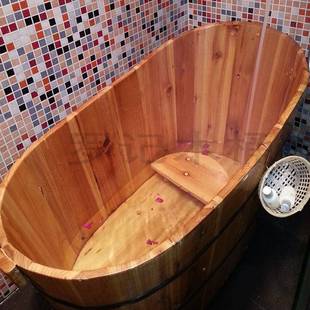 院泡澡木桶大全身人沐浴桶家用洗澡熏蒸桶HFG3568浴缸实木洗澡桶