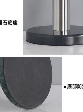 锈纸巾架卷纸厨餐桌大理房钢石创意立式锡纸69331保鲜膜袋不收纳