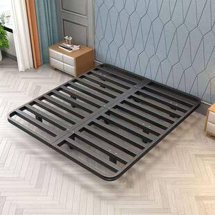 日加式简架约无床无品牌/悬浮床架子排骨架家用铁艺床头厚单人双