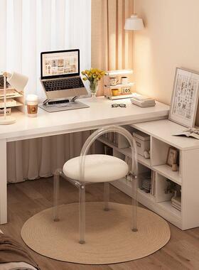 室转角10537书桌学生写家用字桌拐角型办公桌l书桌书架一体桌卧电