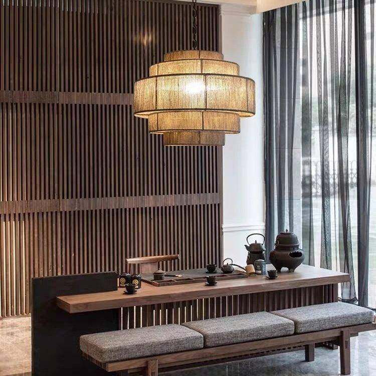 波西米式亚复古麻绳灯创意客厅卧室吊433日藤编灯吊艺术手工编织,家装灯饰光源,智能吊灯,淘宝优惠券,粉丝福利购,淘宝优惠卷