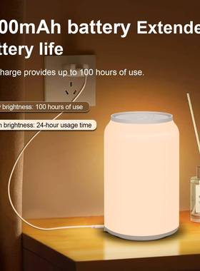 新品创明意易拉罐可乐灯婴儿喂奶52864护眼室内照宿灯舍家用EDL小