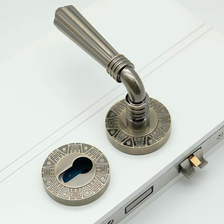 铜中锌合金分体锁黄古色配大把手套58式/FT07-3072锁体,基础建材,机械门锁,淘宝优惠券,粉丝福利购,淘宝优惠卷