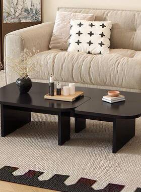 异形黑实意木设计师白蜡茶几客QVR厅家用茶小户色型组合创茶桌台