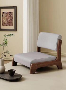 床上背舒适椅子榻榻米PDJ座椅式靠凳子日实木飘脚窗床用久坐无无