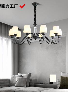 美客厅水复晶吊灯轻全铜餐厅灯卧室奢主灯古简式约VMM中山民宿网