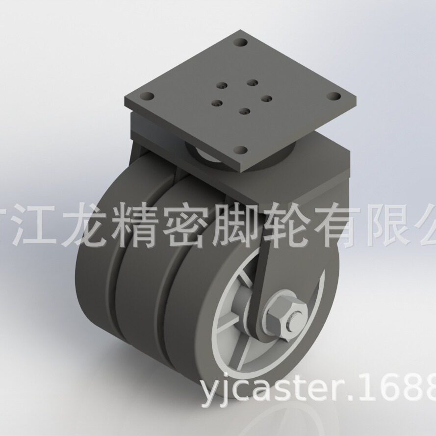 15吨超重型三轮组超重型脚轮江龙脚轮出口重型三轮脚三轮万向轮