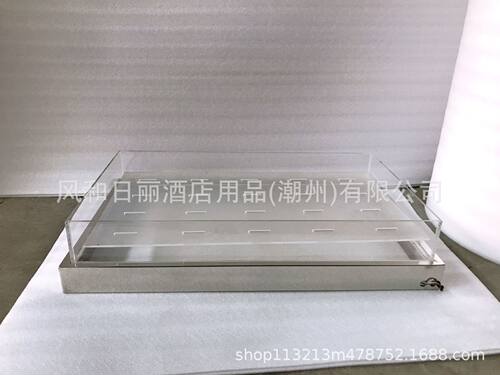 不锈钢LED灯亚克力冰盘 超市餐厅保鲜自助餐海鲜鱼生刺身嵌入冰槽