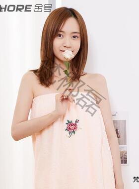 可穿百巾抹纯棉成人柔软吸水加大厚胸78070浴女变浴袍浴裙