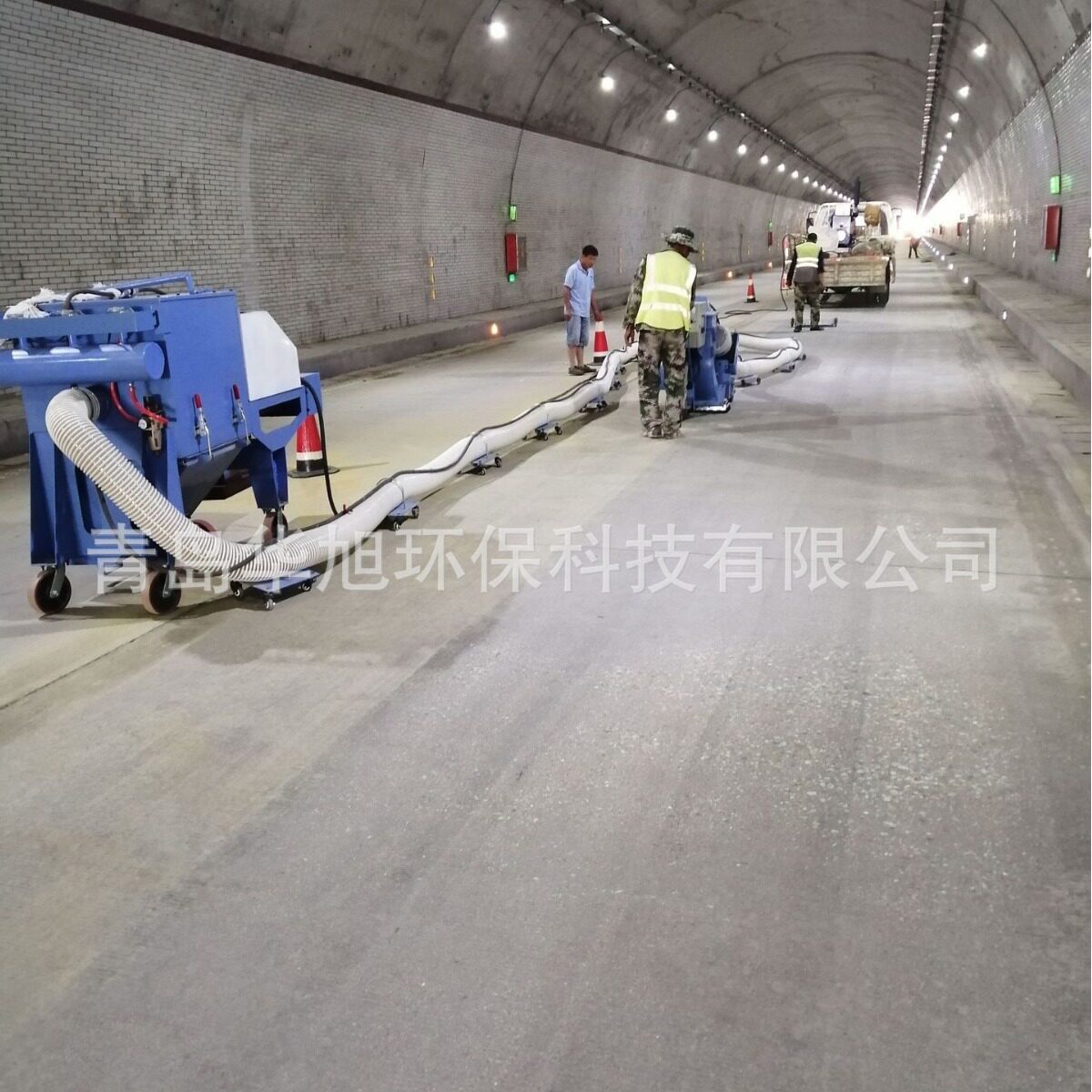 QHX-270双抛头路面抛丸机