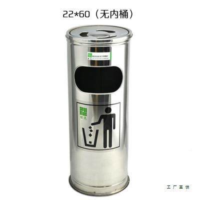 不锈钢垃圾桶大号店厅立式烟灰F9M6SSH9缸卫桶大堂生大宾馆带盖公