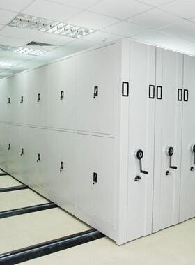 宁波手凭摇式移动XPJ书证档柜案柜架底图柜智能文件存取密集架