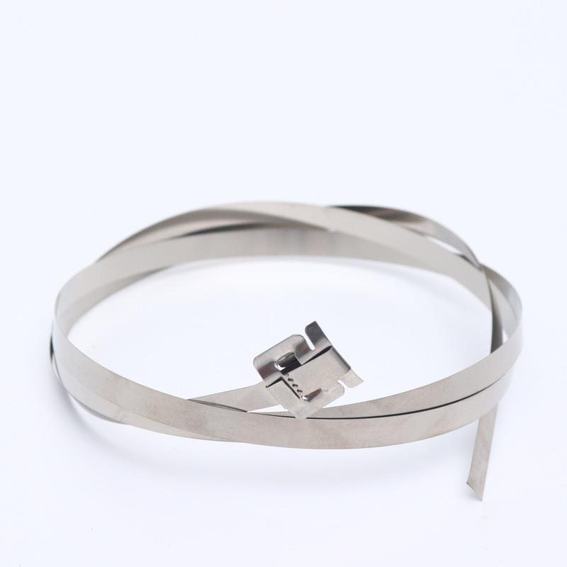 304不钢滚扎带号牌珠自锁室外金属1LYU0杆锈0条标牌束线