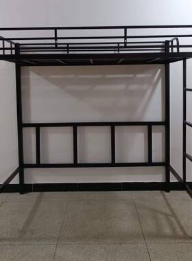 可定公11837寓床可拆卸装高架床组上桌层钢架上床下铁艺省空间床