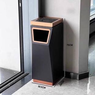 锈钢式斜口大肚圾桶酒店垃立烟缸烟灰桶办公Y-32娱乐不场所商用垃