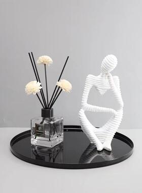 欧式家用盘水晶ZLW玻璃醒酒器几红酒装饰酒瓶酒具托摆饰件品何造