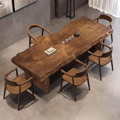 新中VRI茶式实木茶桌办室会客公台接待茶全套组合客厅大板功夫泡