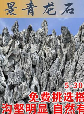 青龙F76T675M石原造景石山假石鱼缸开缸盆景附石园林观石酸洗英景