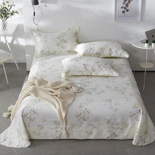 100全棉床7单三件套件田园单人学生宿单舍1332棉被单双人纯YRPw5j