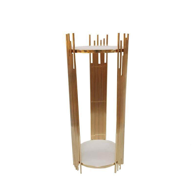 新款婚礼甜庆品YH015台方形圆形花架婚酒台店点装饰现场心布置