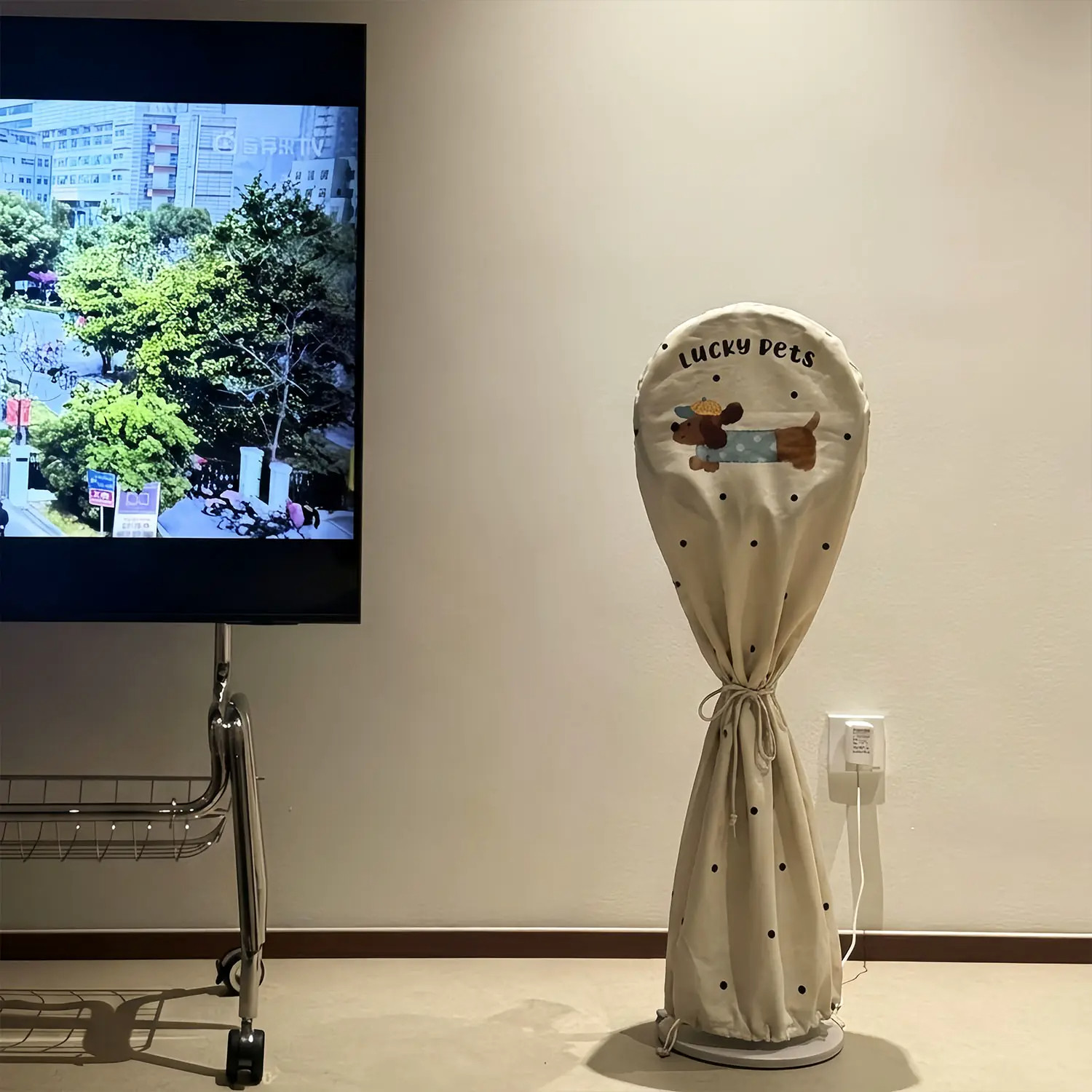 腊肠狗电风扇防尘罩可水洗落地电风扇罩风扇套保护罩塔扇全包立式